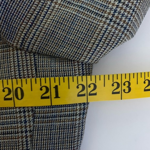 BROOKS BROTHERS Blazer Madison Houndstooth Plaid Silk Wool Sports Jacket 42L‎ - Picture 14 of 15